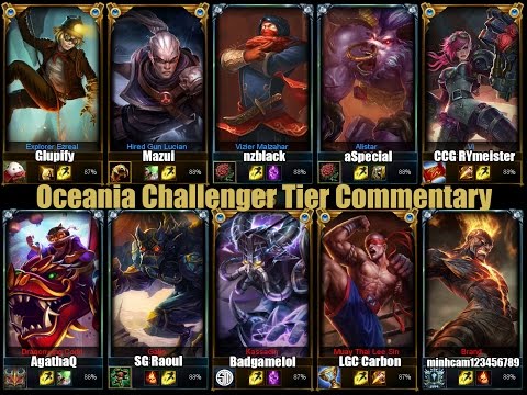 League of Legends Oceania Challenger Solo Queue Full Gameplay Commentary #1 [Patch 4.21]