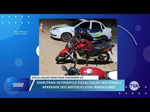 DEMUTRAN INTENSIFICA FISCALIZAÇÃO NOTURNA E APREENDE SEIS MOTOCICLETAS