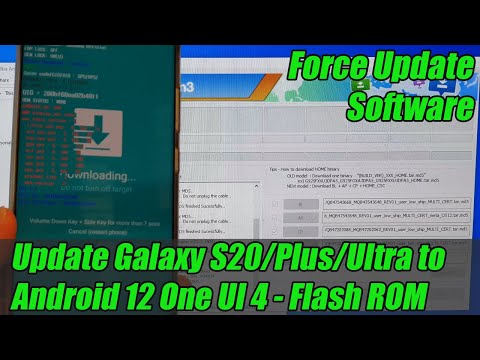 Galaxy S20/Ultra/Plus: How to Force Update Software to Android 12 One UI 4 With Flash ROM Odin 3