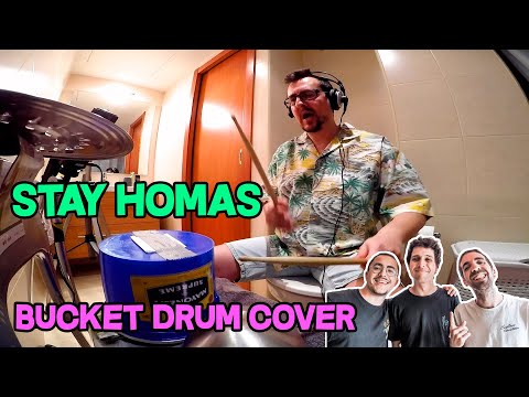 🥳 STAY HOMAS, Sofia Ellar - Del revés 🥳 [Bucket Drum Cover]