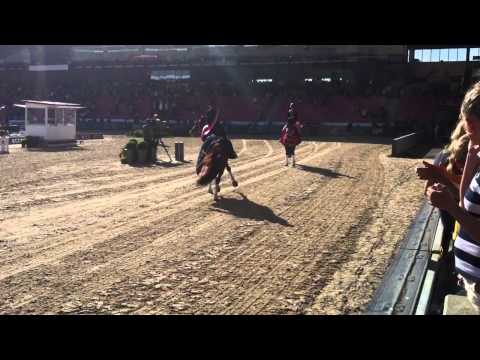 Charlotte Dujardin and Valegro's Lap of Honor EM 2013