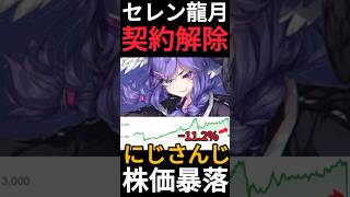 【にじさんじ】セレン龍月の契約解除で株価暴落!?エニーカラーは業績の影響なしと言っているが本当か…？ #Shorts