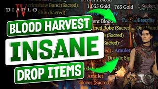 Diablo IV INSANE Blood Harvest DROPS items and Blood Lures | Quick Tip Dablo IV