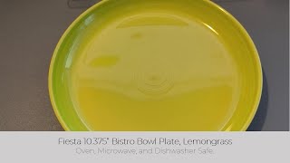 In Hand Review of Fiesta 10.375 Bistro Bowl Plate | Lemongrass