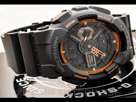 Casio GSHOCK Dark Grey GA110TS-1A4 REVIEW | How To Set Time | LIGHT DISPLAY