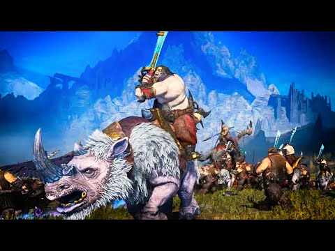Ogre Kingdoms vs Tzeentch - Land Battle - Total War WARHAMMER 3 Cinematic Battle