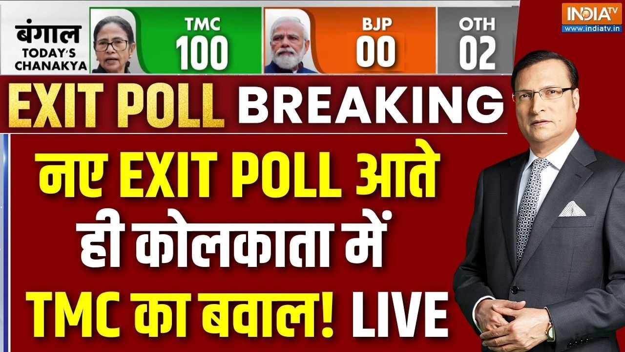 TMC Protest Kolkata LIVE : नए EXIT POLL आते ही कोलकाता में TMC का बवाल! | Mamata Banerjee | BJ