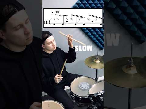 drum rhythm | 7/8 beat #drumlessons #drumming #drum