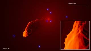 A gas cloud falling into the Milky Way's central black hole