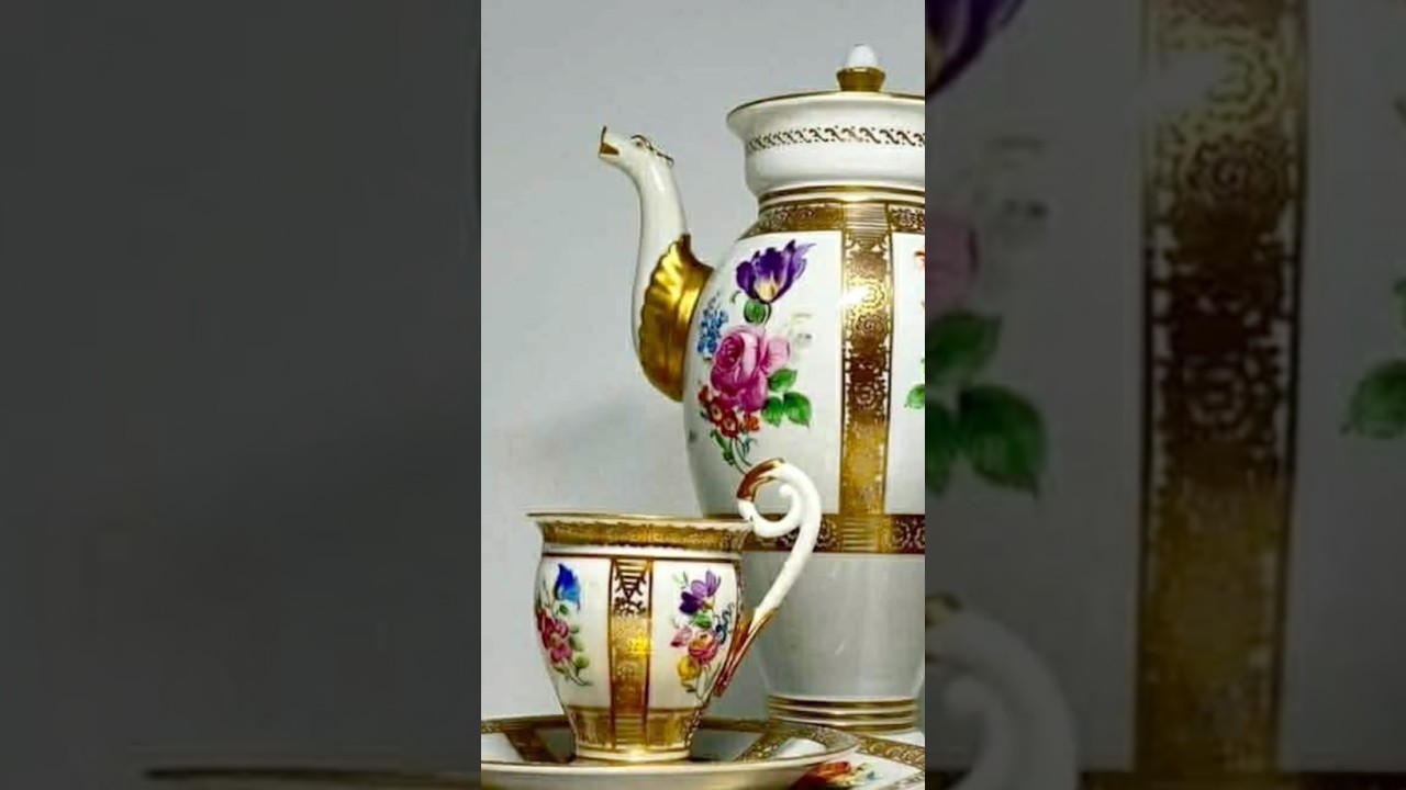 Old Paris porcelain coffee/tea sets #antique #oldparis #brocante #антиквариат