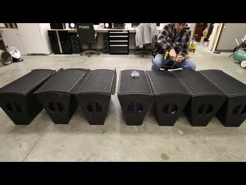 Audio Geekery - Arcs style speaker assembly - JBL 2450 and 1400PRO drivers - Myla Spay - Gizmo