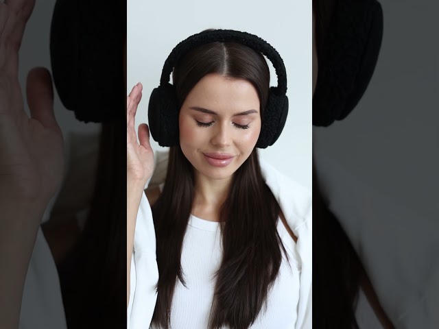 Чоботи жіночі шкіряні байка хутро 592641 Чорний Хутряні навушники жіночі 591063 Чорні