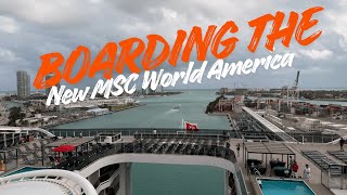 Embarkation Day on the NEW MSC World America! | Sailing from Miami 2025