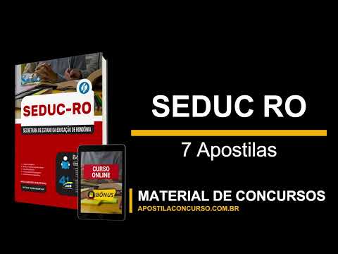 Apostila Concurso SEDUC RO PDF e Impressa 7 Apostilas