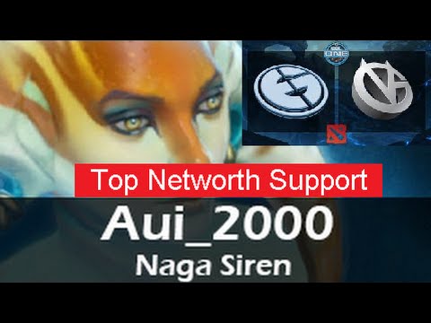 Aui_2000 Epic Top Networth Support Naga Siren Carry Support Strat - EG VS VG in ESL One