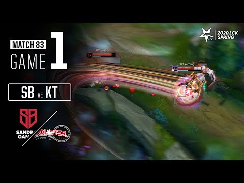 SB vs KT | Match83 Game1 H/L | 2020 LCK Spring