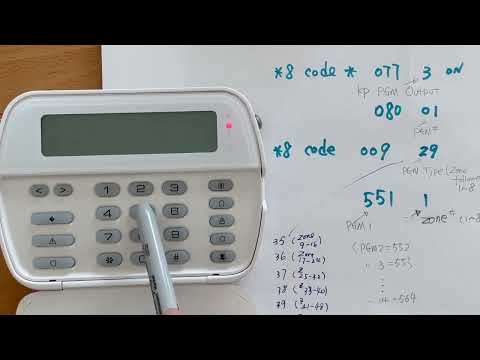DSC PC1832 keypad PGM output programming