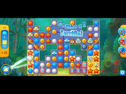 Fishdom level 710, done in only 6 moves