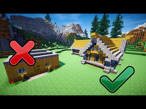 andyisyoda - 5 EASY TIPS TO BUILD BETTER IN MINECRAFT!