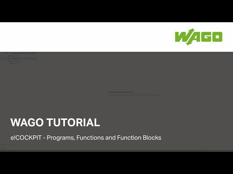 e!COCKPIT - Programs, Functions and Function Blocks