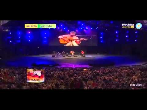 Cosquin 2014. Juan Falú, junto a Liliana Herrero, Lilián Saba y Marcelo Chiodi. Homenaje a Juan Falu