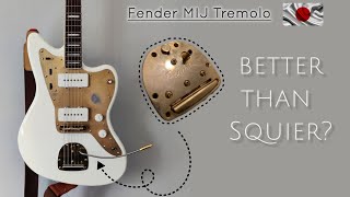 Video thumbnail for Squier Classic Vibe Jazzmaster Upgrade: Fender Made in Japan MIJ Jaguar/Jazzmaster Offset Tremolo by Mark B.