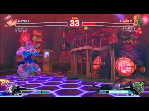 SSF4 Rank Match  zunzunist (GY)  vs  GINGIN19 (DH)