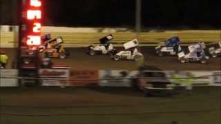 Creek County Speedway Champ Sprint A Main 8/30/14