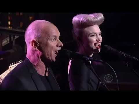 Sting & Ivy Levan - Drive My Car - The Late Show with David Letterman (February 14 2014)