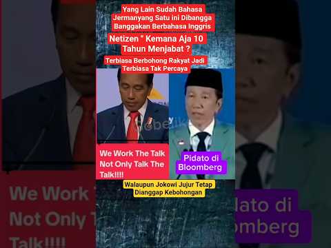 Jokowi's English Speech at Bloomberg Singapore Goes Viral