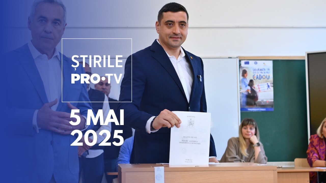 Știrile PRO TV - 5 Mai 2025 | Rezultatele primului tur al alegerilor prezidențiale