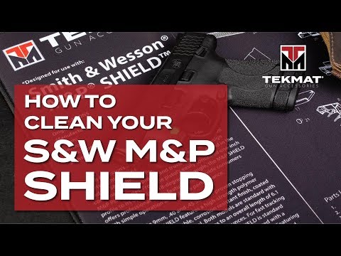 How to Clean a Smith \u0026 Wesson M\u0026P Shield | TekMat | Basic Gun Cleaning