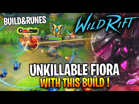 FIORA UNKILLABLE WITH THIS BUILD ! | Wild Rift Fiora Gameplay