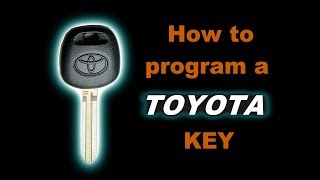 🤠   DIY: How to program a Gen 2 Toyota Sienna Ignition Key. Easy to follow walk through guide.