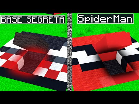 BASE SEGRETA DI SPIDERMAN vs BASE SEGRETA DI VENOM - MINECRAFT ITA