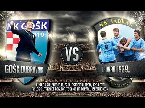 GOŠK Dubrovnik 1919 - Jadran 1929 3:1 (11. kolo 1. ŽNL, 22.11.2015.)