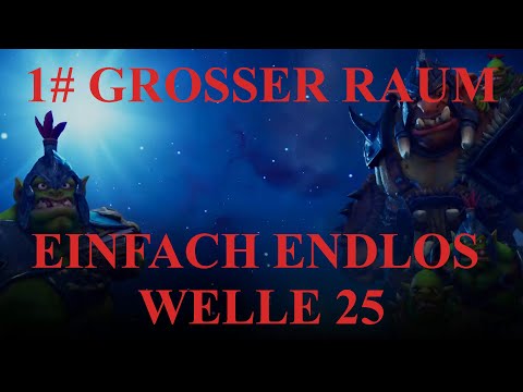 Orcs Must Die! 3 - #1 Grosser Raum - Endlos 5 Totenköpfe / Welle 25 / Deutsch