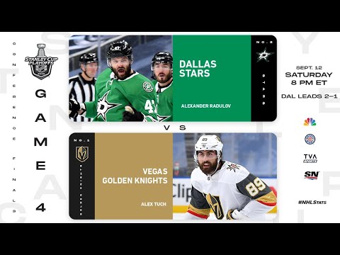 NHL PS4. 2020 STANLEY CUP PLAYOFFS WESTERN CONFERENCE FINAL GAME 4: GOLDEN KNIGHTS VS STARS.09.12.20