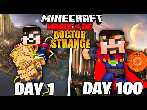 I Survived 100 Days as a Doctor Strange in Hardcore Minecraft...