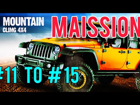 Mountain Climb 4x4: Impossible Stunts RED SUV Unlocked Levels 11 to 15 - Android GamePlay
