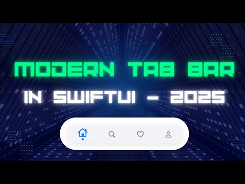 Modern SwiftUI Tab Bar UI | Custom Animated TabView (2025 Tutorial) | iOS | SwiftUI | Tab Bar