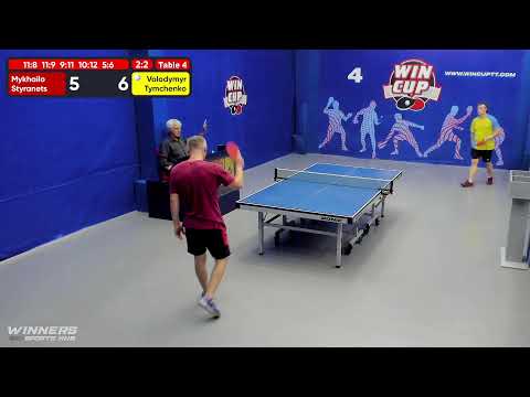 13:00 Стиранец Михаил 2-3  Тимченко Владимир     стол 4  ЮГ-1   14.07.22