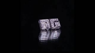 14k White Gold Diamond Plaque Stud Earrings w/ Butterfly Backs TDW = .80 ct