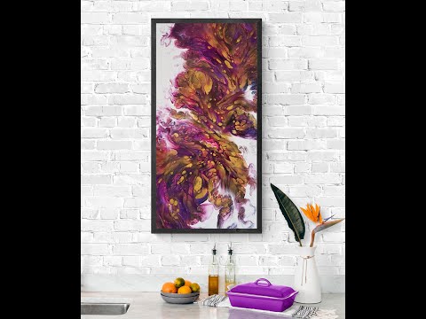 (464) Split Cup Dutch Style Ribbon Pour Painting in Color Harmony! Harmony House Art