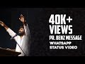 Believe In God Pr Benz Message Tamil Christian Whatsapp Status Message Shalom Kings Media
