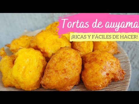 Tortas fritas de harina con queso y auyama (Calabaza, zapallo)👉Receta fácil, rápida y económica🤤