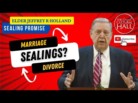 Elder Holland Q&A About Marriage, Divorce and Effect on Sealing | #lds #elderholland #sealing