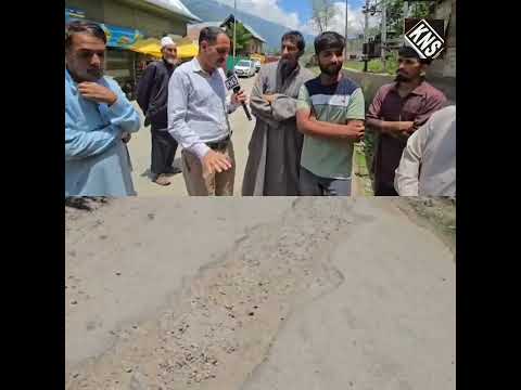 Kangan–Naranag Road in Shambles; Locals Express Serious Concern, Allege Negligence by PMGSY Department Ganderbal.