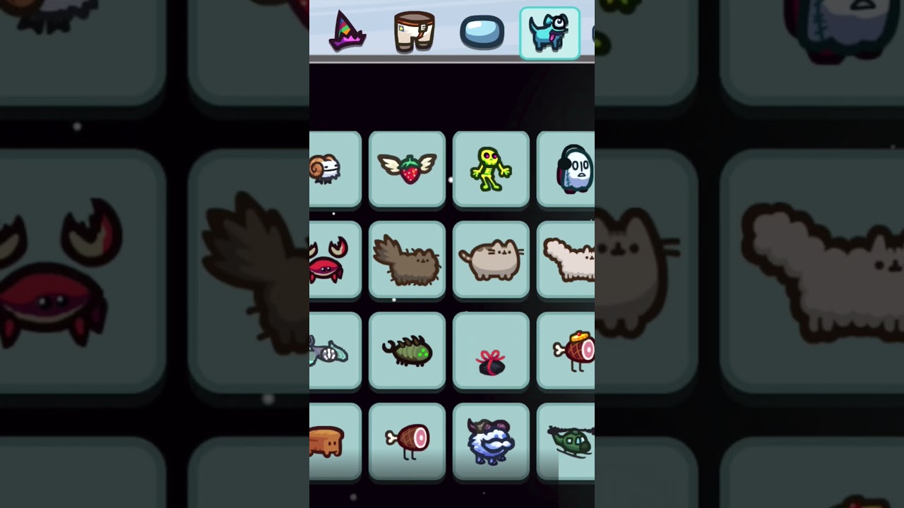 Is Pusheen the cutest pet in Among Us? 🥰 #shorts