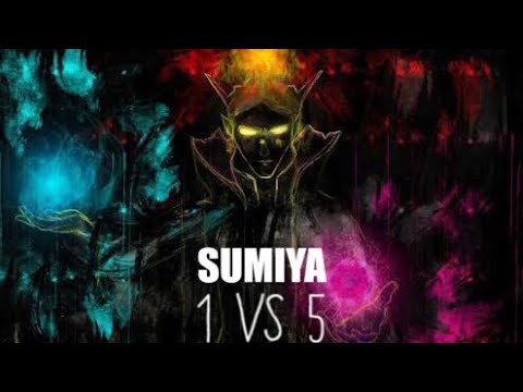 1 vs 5 - Sumiya Invoker Amazing Combo Epic Gameplay | Dota 2j